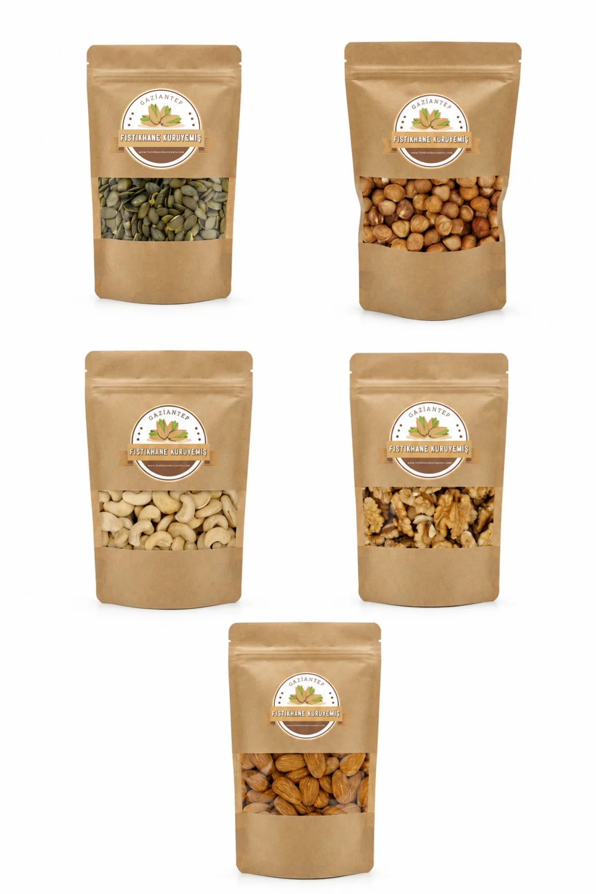 Çiğ Kuruyemiş Paketi 5'li (1KG)